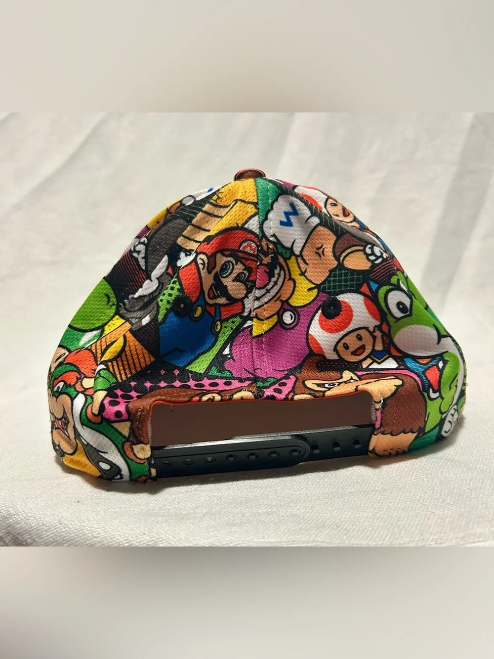 Super Mario Bros All Over Print Snapback Hat Youth OSFM Nintendo